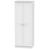 Warwick White Wardrobe - Tall 2ft 6in Plain