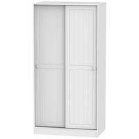 Warwick White Sliding Wardrobe - 100cm Wide