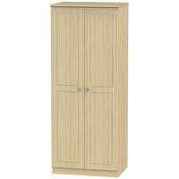 warwick light oak wardrobe 2ft 6in plain