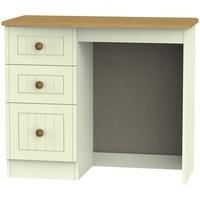 warwick cream and oak dressing table vanity knee hole