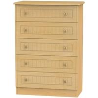 Warwick Beech Chest of Drawer - 5 Drawer