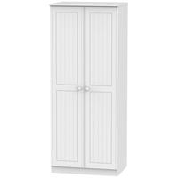 Warwick White Wardrobe - 2ft 6in Plain