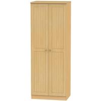 Warwick Beech Wardrobe - Tall 2ft 6in Double Hanging