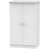 Warwick White Wardrobe - 2ft 6in Plain Midi