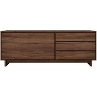 wave walnut 2 opening door 3 drawer sideboard