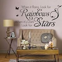 Wall Stickers Wall Decals, English Words Quotes PVC Wall Stickers