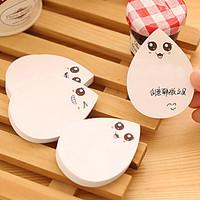 water drop design self stick note1 pcs