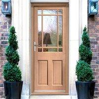 Warwick Mahogany Door Fitted with Toughened Double Glazing