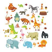 Wall Stickers Wall Decals Style Elephant Squirrel Paradise PVC Wall Stickers
