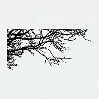 Wall Stickers Wall Decals Style Black Tree Branch PVC Wall Stickers
