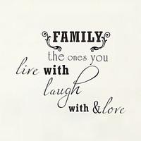wall stickers wall decals style family english words quotes pvc wall s ...