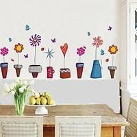 Wall Stickers Wall Decals Flower Pot Style Decorative Sticker