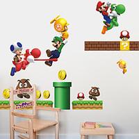 Wall Stickers Wall Decals Style Mario PVC Wall Stickers