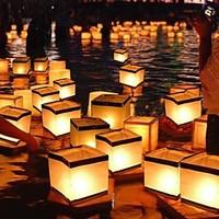 water floating candle lantern biodegradable 1515cm