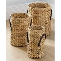 Water Hyacinth Set of 3 Baskets