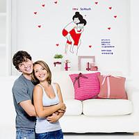 Wall Stickers Wall Decals, Style Super Romantic PVC Wall Stickers