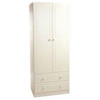 Warwick 2 Drawer 2 Door Wardrobe Warwick - 2 Drawer Robe - White