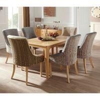 Wandsworth Oak 150cm Dining Set with 6 Richmond Chairs