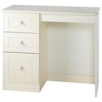 Warwick 3 Drawer Dressing Table Warwick - 3 Drawer Dressing Table with Large Mirror - Magnolia and Oak