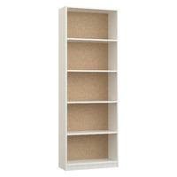 Waterfall Tall Bookcase White