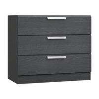 Waterfall 3 Drawer Chest Graphite