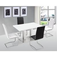 Walton High Gloss Dining Table Set