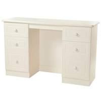Warwick 6 Drawer Dressing Table Warick - 6 Drawer Dressing Table with Butterfly Mirror- White