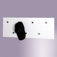 Wall Mounted White Coat Rack In High Gloss