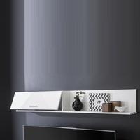 Warso Wall Mount Display Shelf In White With Gloss Fronts