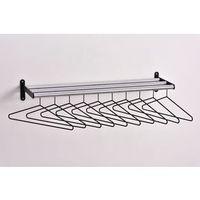 WALL COAT RACK WITH 10 ANTI-THEFT STEEL HANGERS