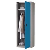 wardrobe slim width shelf colour blue