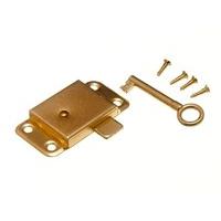 Wardrobe Cupboard Drawer Cabinet Door Lock & Key 63MM + Screws ( pack 100 )