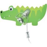 Wall light Alligator Energy-saving bulb E14 9 W Waldi Leuchten 82212.0 Green