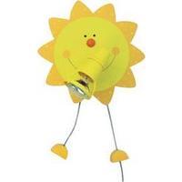 Wall light Sun Energy-saving bulb E14 9 W Waldi Leuchten 82221.0 Yellow