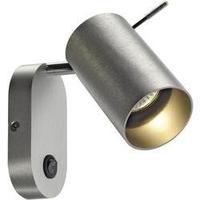 Wall light GU10 75 W HV halogen, LED SLV Asto Tube 146416 Aluminium (brushed)