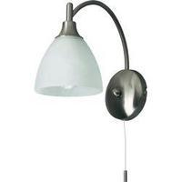 Wall light E14 28 W Energy-saving bulb Brilliant Enzio G66410/13 Iron, Alabaster