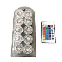 Waterproof Round The Candle Light /RGB/ Full Color LED Lights 1Box 10PCS