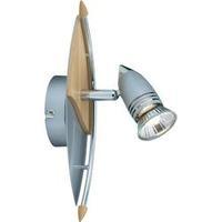 Wall spotlight GU10 50 W HV halogen Paulmann Hilke 66211 Aluminium