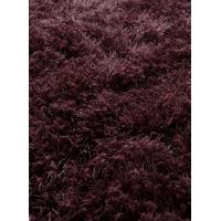 Warm Soft Touch Polyester Berry Shaggy Rug 100x150