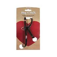 wag n walk oxblood harness xsmall