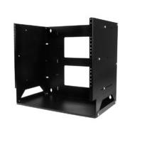 wall mount server rack with built in shelf solid steel 8u