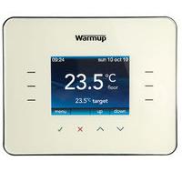 warmup thermostat 3ie programmable thermostat cream white e58751