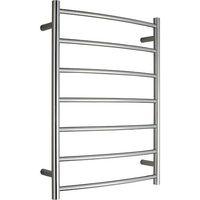 Warmup towel rail 800x600mm Round Curved 7 Bar Electric Heated Towel Rail 100W IP34 - HTR800X600C-U