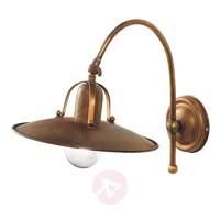 Wall lamp Osteria made of oxidized brass
