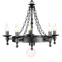 warwick chandelier wrought iron graphite