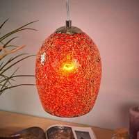 Warm-coloured CRACKLE pendant lamp