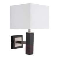 WAVERLEY - wall light with white lampshade