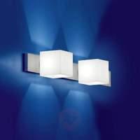 wall light cube 2 bulb with no glare cylinder