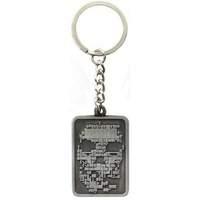 Watch_dogs Skull Brushed Metal Keychain With Embedded Detail 6cm (ge2072)