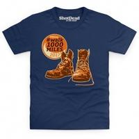 walk 1000 miles 2017 boots kids t shirt